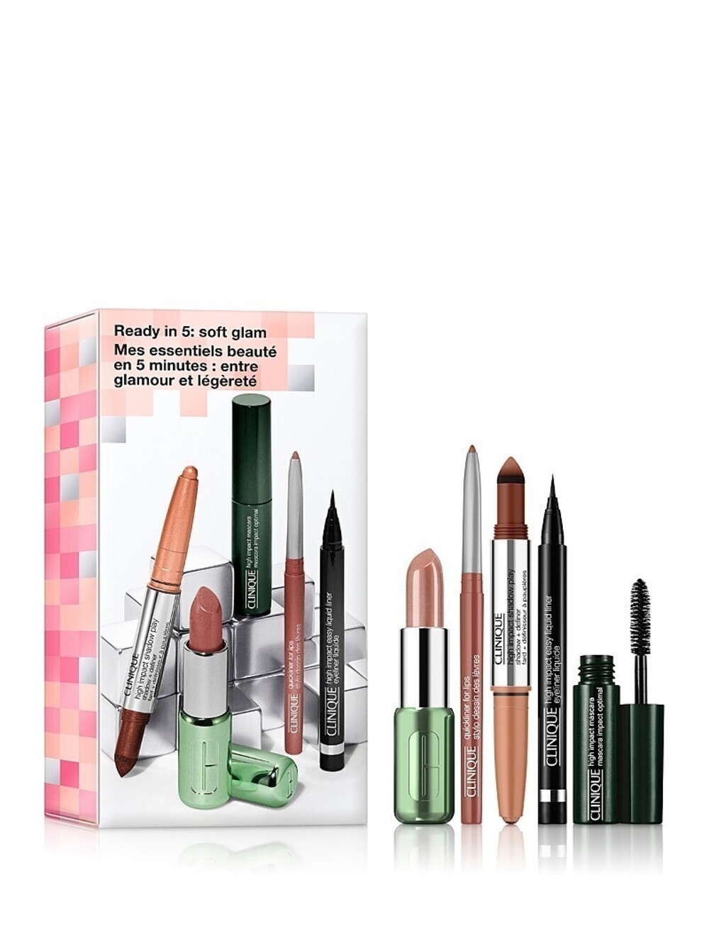 Clinique 5-Pc Ready in 5 Soft Glam Makeup Sets & Kits for Eyes & Lips